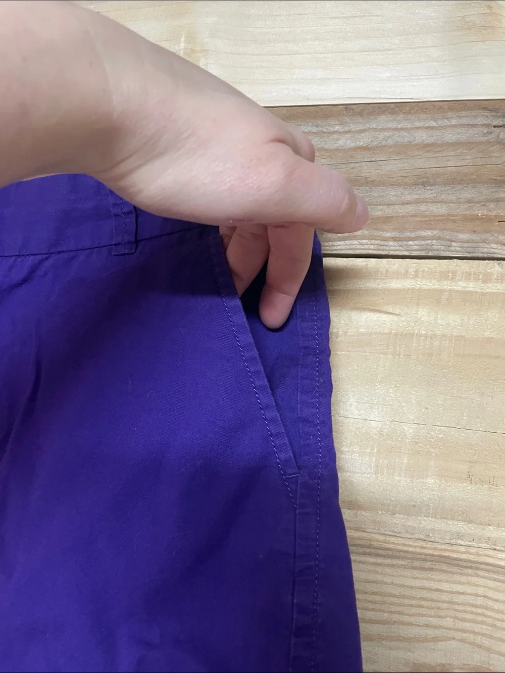 J. Crew size 00 Purple Low-rise 3.5”Shorts with Front and Back Pockets